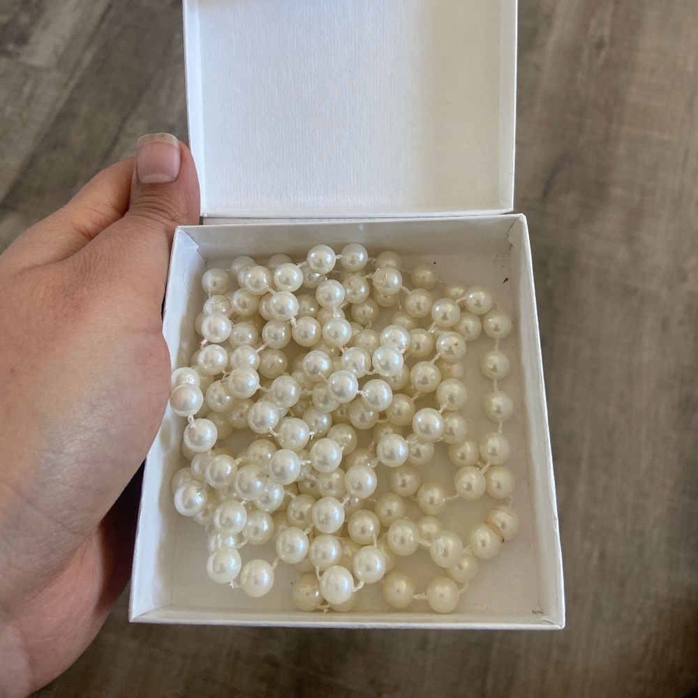 NEW Long Pearl Necklace